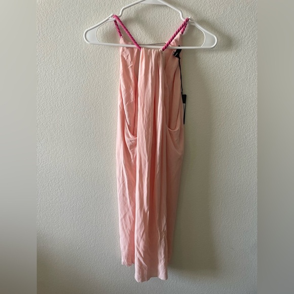 Diesel T Pruit light pink jersey stretch halter tank top - Picture 2 of 4